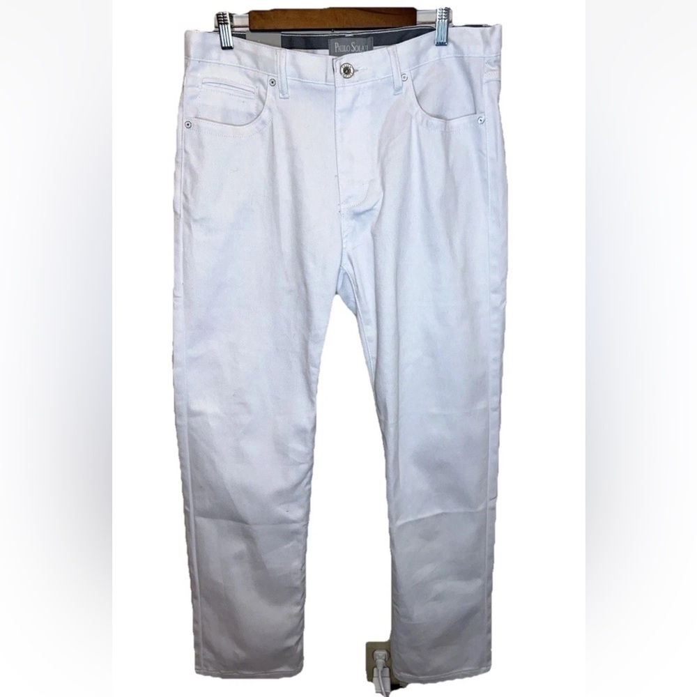 Paulo Solari Men’s White Jeans Size 34X32 NWT